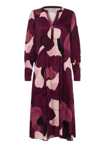 Midikleid Culture "Damen Kleid CUdana", Damen, Gr. S, N-Gr, bunt (winetasting art), Obermaterial: 100% Viskose LENZING ECOVERO CV LenzEcov., Kleider Midikleid