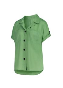 Klassische Bluse WITT "Bluse Kurzarmbluse mit aufgesetzten Brusttaschen", Damen, Gr. 40, gr&uuml;n (apfel), Web, Stoff, , Modisch, Blusen Klassische Bluse