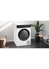 Siemens W&auml;rmepumpentrockner "WQ46N2B41", Energieeffizienz: B, wei&szlig;, B:59,8cm H:84,2cm T:61,3cm, Trockner, varioSpeed f&uuml;r verk&uuml;rzte Trockendauer & Home Connect f&uuml;r mehr Komfort, W&auml;rmepumpentrockner