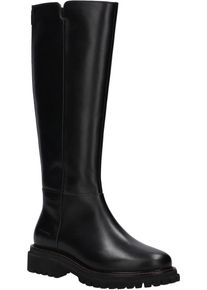 Stiefel Josef Seibel "Rachel 05", Damen, Gr. 38, Textil, schwarz, Leder, Schuhe Stiefel, Blockabsatz, Langschaftstiefel mit Ziern&auml;hten, Weite G (=weit)