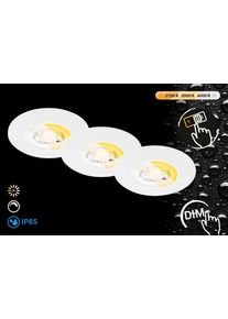 Briloner Leuchten LED Einbauleuchte "DIMARA", wei&szlig;, 1, &Oslash; 33cm H: 6cm, 1 Stk., Leuchten, 90x27 mm, Wohnzimmer, Flur, LED Einbauleuchte