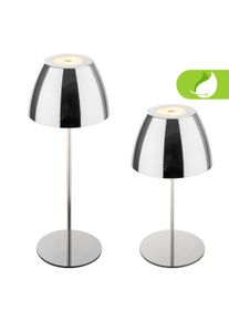 Briloner Leuchten Tischleuchte "Serina Akku Tischleuchte", silber (wei&szlig;, neutral), Leuchten, Tischleuchte