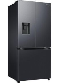 Samsung French Door, Energieeffizienz: E, silber (schwarz), B:81,7cm H:177,6cm T:71,5cm, K&uuml;hlschr&auml;nke, Auto Ice Maker per Festwasseranschluss, French Door