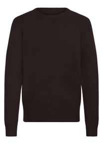 Strickfleece-Pullover Casual Friday "Strickpullover CFHeine", Herren, Gr. L, schwarz (schwarz beauty), Obermaterial: 65% Polyacryl PAN. 27% Nylon NY. 5% Wolle mw. 3% Polyester PES., Pullover Strickfleece-Pullover