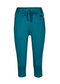 Funktionshose WITT "Sportleggings Caprileggings mit Teil-Dehnbund", Damen, Gr. 44/46, N-Gr, gr&uuml;n (aquapetrol), Sportlich, schmal, Hosen Funktionshose