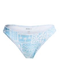 Bikini-Hose Roxy "Flowers Wave Hl Cheeky", Damen, Gr. S, blau (sky blau surfenirs), Obermaterial: 85% Nylon, 15% Elasthan., Badehosen Bikini-Hose