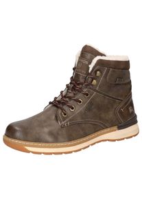 Winterboots Lerros, Herren, Gr. 43, Warmfutter, braun (dunkelbraun), Lederimitat, Textil, Schuhe Winterboots, Schn&uuml;rboots, Outdoorboots mit TEX-Ausstattung