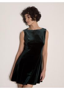 Partykleid Apricot "Swing-Minikleid", Damen, Gr. 14, N-Gr, gewebt, gr&uuml;n, gewebt, , Modisch, l&auml;ssig geschnitten, U-Boot-Ausschnitt, Kleider Partykleid, aus Samt