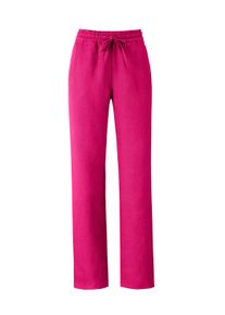 Schlupfhose Heine "Leinenhose Leinenhose mit weitem Bein", Damen, Gr. 48, Normalgr&ouml;&szlig;en, pink, Modisch, comfort fit, Hosen Schlupfhose