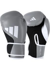 Boxhandschuhe adidas Performance "adidas Speed Tilt 200" Gr. 10, grau (silber, wei&szlig;), Boxhandschuhe, 10 10, Kunstleder, Boxhandschuhe