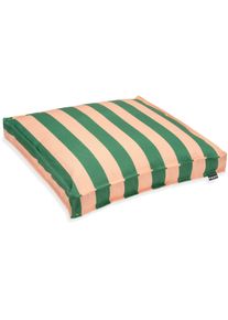 HOCK Sitzkissen H.O.C.K., bunt (gr&uuml;n ros&eacute;, gestreift), Dekokissen_Sitzkissen_Kissenh&uuml;llen, B/L: 50cm x 50cm, 1 Stk., Bezug: 100% Polyacryl, gestreift, Sitzkissen, B:50cm H:5cm L:50cm