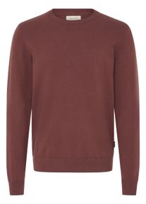 Strickfleece-Pullover Blend "Strickpullover BHBryan", Herren, Gr. XL, braun (hot chocolate), Obermaterial: 70% Baumwolle CO. 30% Nylon NY., Pullover Strickfleece-Pullover