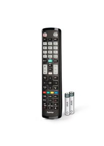 Hama Universal-Fernbedienung "Universal Ersatzfernbedienung f&uuml;r Samsung TV, lernf&auml;hig", schwarz, B:5,1cm H:2,6cm L:21,1cm, Fernbedienungen, Universal-Fernbedienung