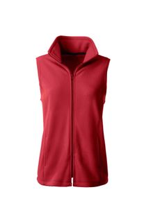Jerseyweste SIEH AN "Fleece-Weste Fleeceweste mit Antipilling-Ausr&uuml;stung", Damen, Gr. 44, rot (weinrot), Fleece, , Basic, Westen Jerseyweste