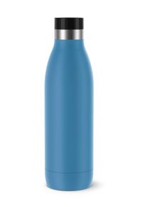 Isolierflasche Emsa "Trinkflasche Bludrop", blau (aqua blau), H:26,1cm, Edelstahl, Trinkflaschen, Isolierflasche, Edelstahl, Quick-Press Deckel, 360 Trinkgenuss, 12h warm/24h k&uuml;hl