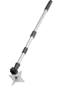 Fugenkratzer Maximex "Maximex 4-ZACK", silber (grau), L:130cm, Fugenkratzer, Fugenkratzer, mit Teleskopstiel, 4 unterschiedliche Zacken, f&uuml;r Garten und Einfahrt