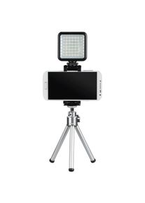 Hama Ringblitz "LED-Ringlicht "49 BD" f&uuml;r Smartphones, Foto- und Videokameras", schwarz, B:9cm H:3,5cm T:23cm, Blitzger&auml;te, Ringblitz