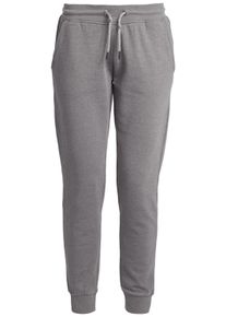 Sweathose oxmo "Sweathose OXPolah", Damen, Gr. L, N-Gr, grau (gray melange), Obermaterial: 70% Baumwolle CO. 30% Polyester PES., Hosen Sweathose