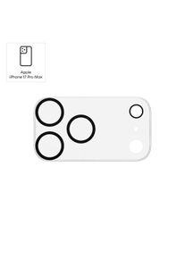 Hama Kameraschutzglas "Kameraschutz f&uuml;r iPhone 17 Pro Max (Panzerglas Handykamera, 9H)", schwarz-wei&szlig; (durchsichtig), Displayfolien, Kameraschutzglas