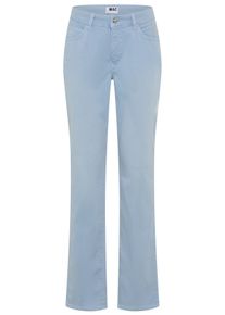Stretch-Jeans MAC "Melanie", Damen, Gr. 34, L&auml;nge 34, blau (cashmere blau), Denim/Jeans, Obermaterial: 88% Baumwolle, 8% Elastomultiester, 4% Elasthan, figurbetont lang, Jeans Stretch-Jeans, Gerade geschnitten