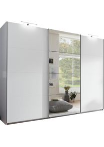 Schwebet&uuml;renschrank wimex "Ernie Kleiderschrank mit Spiegel, Made in Germany", wei&szlig;, B:270cm H:210cm T:65cm, Holzwerkstoff, Schr&auml;nke, Schwebet&uuml;renschrank, Schlafzimmerschrank in verschiedenen Breiten