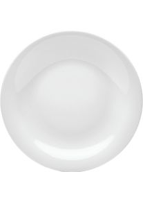 Speiseteller Van Well "Teller Set, Jive, flacher Teller 25 cm, 6 St&uuml;ck", wei&szlig;, H:2,8cm &Oslash;:25cm, Porzellan, Speiseteller, Speiseteller, dezentes Spiraldekor, sp&uuml;lmaschinen-und mikrowellengeeignet