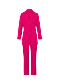 Business-Kost&uuml;m SIEH AN "Hosenanzug Hosenanzug in pflegeleichter Qualit&auml;t", Damen, Gr. 4, pink, Web, Stoff, , Modisch, Kost&uuml;me Business-Kost&uuml;m
