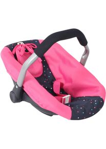 Bayer Chic 2000 Puppen Autositz CHIC2000 "f&uuml;r Puppen bis Gr&ouml;&szlig;e 50 cm", blau (konfetti pink), Puppenausstattungen, KinderB:31cm H:32cm T:45cm, Kunststoff, Polyester, Stahl, Puppen Autositz, B:31cm H:32cm T:45cm