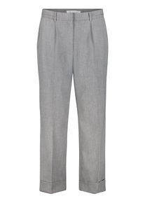 BETTY & CO Reiterhose BETTY & CO "Stiefelhose mit B&uuml;gelfalte", Damen, Gr. 36, EURO, grau (grau melange), Hosen Reiterhose