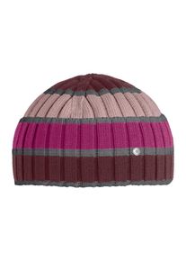 Strickm&uuml;tze Burlington "Stripe Fishermen", Damen, Gr. onesize, bunt (lila wood (8724)), M&uuml;tzen Strickm&uuml;tze