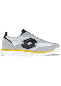 Sneaker Lotto, Damen, Gr. 40, grau (leuchtendesgrau, schwarz), Synthetik, mehrfarbig, Schuhe Sneaker, - mit bequem gepolsterter Schaftkante