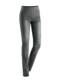5-Pocket-Jeans WITT "Jeans 5-Pocket-Jeans in Schlupfform", Damen, Gr. 50, N-Gr, grau (grau, denim), Denim/Jeans, , Modisch, schmal, Jeans 5-Pocket-Jeans