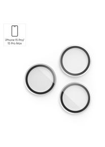 Hama Kameraschutzglas "Kameraschutz f&uuml;r iPhone 16 Pro/Pro Max (Panzerglas 9H, 3 Einzellinsen)", transparent, Displayfolien, Kameraschutzglas
