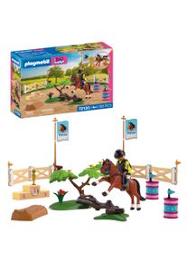 Konstruktions-Spielset Playmobil "Turnierreitplatz (72130), I Love Horses", braun (bunt), Spielbausteine, Kinder, Kunststoff, Konstruktions-Spielset, Made in Europe
