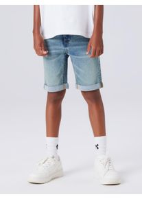 name it "NKMSILAS SLIM DNM L SHORT" Baumwollmischung, Stretch, Umschlagsaum