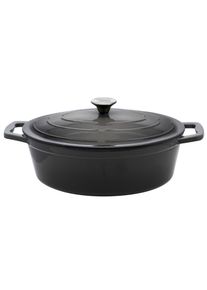 Br&auml;ter ELO "Gusseisen Br&auml;ter &Oslash; 33 cm", schwarz (grau), B:27cm H:13cm L:44cm &Oslash;:33cm, T&ouml;pfe, Br&auml;ter, Kondesationsrillen im Deckel f&uuml;r zarte Bratergebnisse