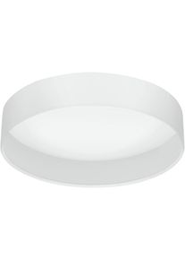 Eglo Deckenleuchte "Pasteri Deckenlampe, Stahl, Stoff und Kunststoff, Esszimmerlampe", wei&szlig;, 3, &Oslash; 32cm H: 9cm, 1 Stk., Leuchten, Textil Deckenleuchte, Wohnzimmerlampe, Lampe, Wei&szlig;, &Oslash;: 32 cm, Deckenleuchte