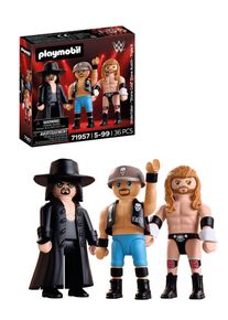 Konstruktions-Spielset Playmobil "WWE Attitude Era Multipack (71957), WWE", bunt, Spielbausteine, Kinder, Kunststoff, Konstruktions-Spielset, Made in Europe