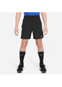 Trainingsshorts Nike "B NK DF CHALLENGER SHORT", Jungen, Gr. XS (116/122), N-Gr, schwarz (schwarz, schwarz, reflective silv), Obermaterial: 100% Polyester, Hosen Trainingsshorts, F&uuml;r Kinder und Jugendliche