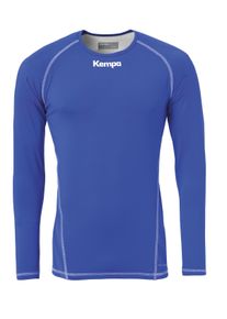 Langarmshirt Kempa "Longsleeve ATTITUDE Kids", M&auml;dchen, Gr. 140, blau (royal), Obermaterial: 88% Polyester PES. 12% Elasthan EL., Shirts Langarmshirt