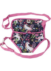 Bayer Chic 2000 Puppen Bauchtrage CHIC2000 "Einhorn", blau (einhorn), Puppenausstattungen, KinderB:2cm H:25cm T:2cm, Polyester, Puppen Bauchtrage, B:2cm H:25cm T:2cm