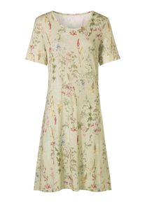 Shirtkleid WITT "Jersey-Kleid Jerseykleid mit Bl&uuml;mchen-Druck", Damen, Gr. 48, Normalgr&ouml;&szlig;en, beige (pistazie, bedruckt), Modisch, Rundhals, Kleider Shirtkleid, mit Blumenmuster