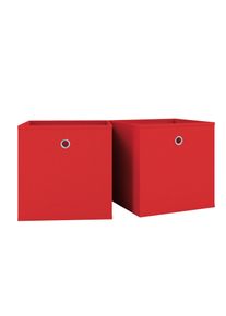 Faltbox Vcm "2er Set Faltbox Klappbox Aufbewahrungsbox Boxas", rot, B:27cm T:27cm, Aufbewahrungsboxen, Faltbox