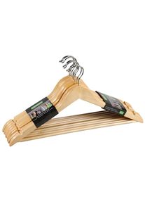 Kleiderb&uuml;gel Kesper "Formkleiderb&uuml;gel, 8er Pack, FSC zertifiziert", braun (natur), B:44,5cm H:1,2cm T:23,5cm, Holzwerkstoff, Kleiderb&uuml;gel, Kleiderb&uuml;gel, mit Rockkerben und Hosensteg