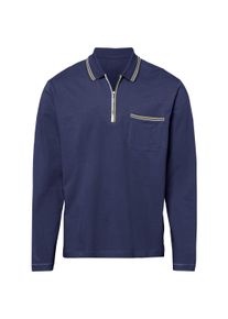 Poloshirt SIEH AN "Poloshirt Poloshirt", Herren, Gr. 44/46, blau (marine), Basic, Shirts Poloshirt