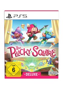 DEVOLVER DIGITAL Spielesoftware "The Plucky Squire - Der k&uuml;hne Knappe - Devolver Deluxe Edition", transparent (wei&szlig;, neutral), PlayStation 5, Spielesoftware, Sammlerbox inkl. 108-seitigen Softcover-Artbook & Soundtrack CD, Spielesoftware