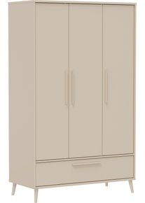 Kleiderschrank Paidi "EEFJE in Beige mit Schublade und T&uuml;ren, verschiedene Ausf&uuml;hrungen", cashmere, beige, B:124cm H:204cm T:57cm, Holzwerkstoff, Schr&auml;nke, Kleiderschrank, stabiler Dreht&uuml;renschrank aus Holz, mit Soft-Close-Funktion, Topseller