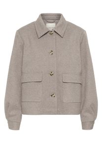 Wintermantel Cream "Cream Jacke CRJaze", Damen, Gr. 40, beige (braun lentil melange), M&auml;ntel Wintermantel