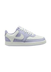 Sneaker Nike Sportswear "Court Vision Low Next Nature", Damen, Gr. 37,5, lila (palest lila, sanftes wei&szlig;), Synthetik, Schuhe Sneaker, inspiriert vom Design des Nike Air Force
