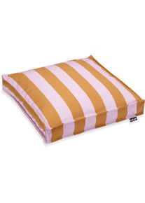 HOCK Sitzkissen H.O.C.K., bunt (cognac flieder, gestreift), Dekokissen_Sitzkissen_Kissenh&uuml;llen, B/L: 40cm x 40cm, 1 Stk., Bezug: 100% Polyacryl, gestreift, Sitzkissen, B:40cm H:5cm L:40cm